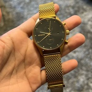 MVMT Mens Gold Mesh Watch